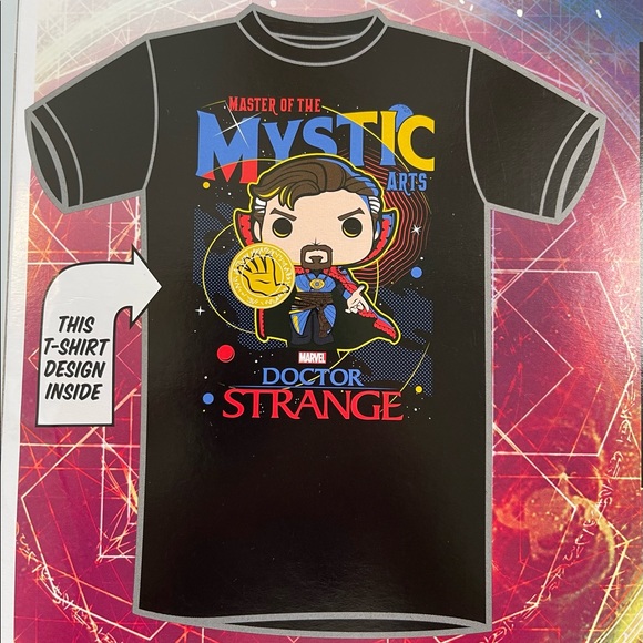 NIB Marvel Limited Edition Doctor Strange Funko Pop! Tee NWT Mens Size Medium - Picture 9 of 9